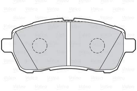 Гальмівні колодки дискові FORD/MAZDA Fiesta/2 "1,25-1,6 "F "07>> Valeo 302220