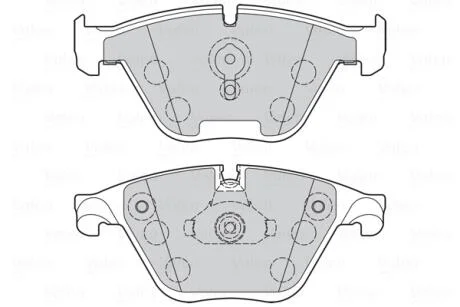 Гальмівні колодки дискові BMW 5/6/7 "F "04-18 Valeo 302273