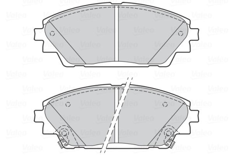 Гальмівні колодки дискові MAZDA CX-3/Mazda 3 "1,5-2,0 "F "08>> Valeo 302285