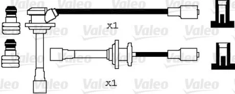 VALEO KIA К-кт дротів високої напруги SHUMA 1.8 -04 Valeo 346083