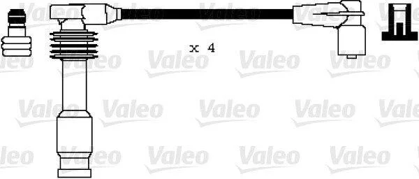 VALEO OPEL дроти високої напруги (4шт) CORSA B (S93) 1.6 i 16V (F08, F68, M68) 94-00 Valeo 346103 (фото 1)
