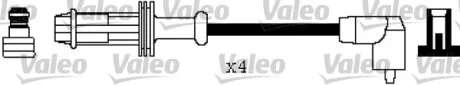 VALEO CITROEN дроти високої напруги 4шт 1,0-1,4: AX, ZX, Saxo, Xsara PEUGEOT 106/205/306/Partner Valeo 346299