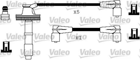 VALEO VOLVO дроти високого напруги (6шт.) 850, S70, V70 I Valeo 346327