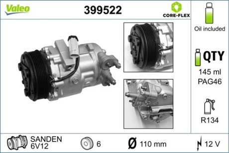 Компресор кондиціонера Valeo 399522