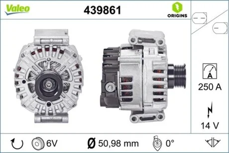 Генератор VALEO Valeo 439861