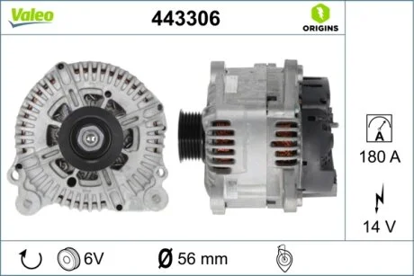 Генератор Valeo 443306
