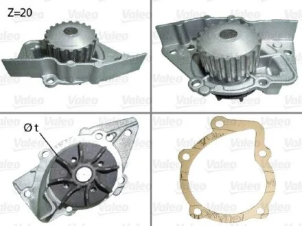 VALEO CITROEN помпа води Berlingo 1.8D/1.9D/2.0,Jumper,Jumpy,Fiat Scudo,Peugeot 405,Boxer,Expert,Partner,Suzuki 96- Valeo 506117