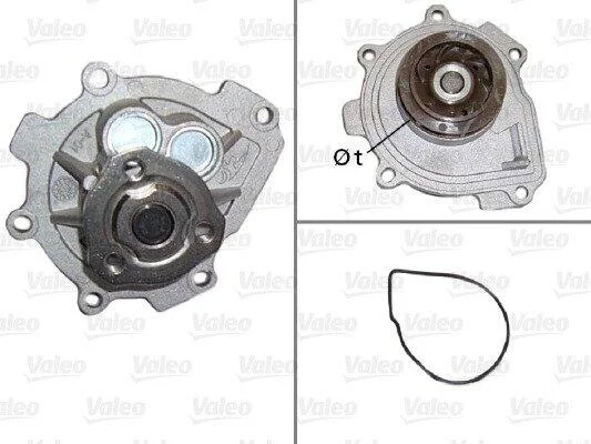 VALEO OPEL помпа води Astra G 1.6 98-,Vectra C 1.6/1.8 Valeo 506837 (фото 1)