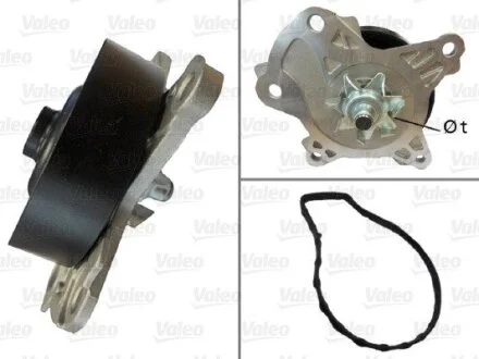 VALEO TOYOTA помпа води Auris,Avensis,Rav 4 07- Valeo 506982