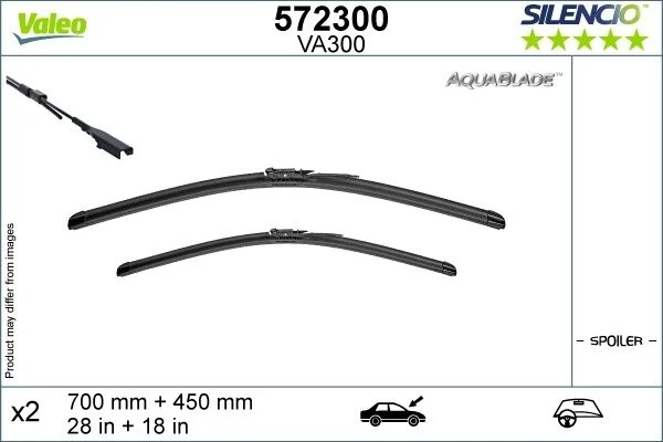 Щетки стеклоочистителя Valeo 572300 (фото 1)
