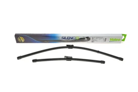 Щетки стеклоочистителя (650/400mm) Citroen C3 II/Renault Laguna III 07- (бескаркасная) Valeo 577843