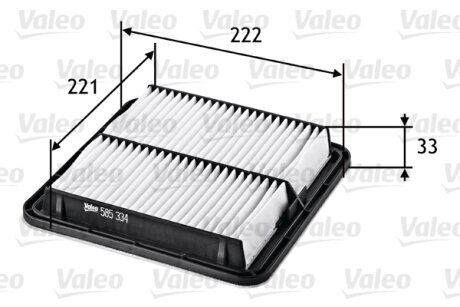 Фільтр повітряний SUBARU Forester/Impreza/Legacy/Levorg/Outback/Tribeca/WRX/XV "1,5-3,6 "03>> Valeo "585334"