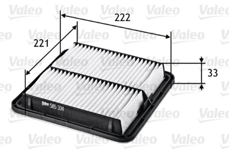 Фільтр повітряний SUBARU Forester/Impreza/Legacy/Levorg/Outback/Tribeca/WRX/XV "1,5-3,6 "03>> Valeo "585334"