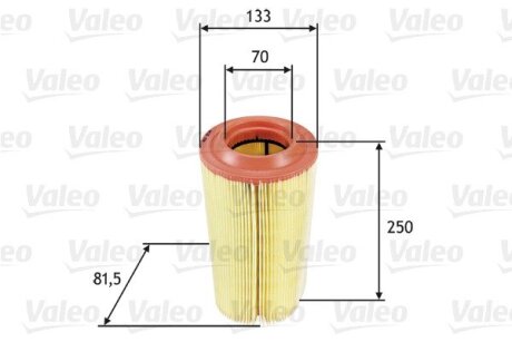 Фільтр повітряний MB C-Class/CLK/Clc-Class/E-Class/S-Class/SLK/Sprinter "1,6-6,0 "02-18 Valeo "585649"
