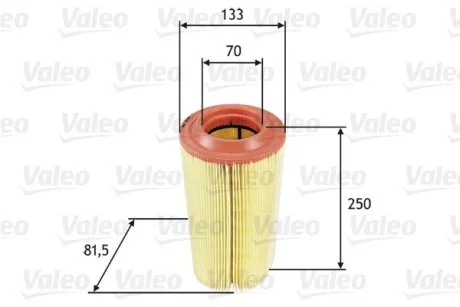 Фільтр повітряний MB C-Class/CLK/Clc-Class/E-Class/S-Class/SLK/Sprinter "1,6-6,0 "02-18 Valeo "585649"