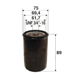 Фільтр масляний FORD USA/FORD/LAND ROVER/MAZDA Mustang/Focus/Range Rover/6 "1,0-2,5 "00>> Valeo "586083"