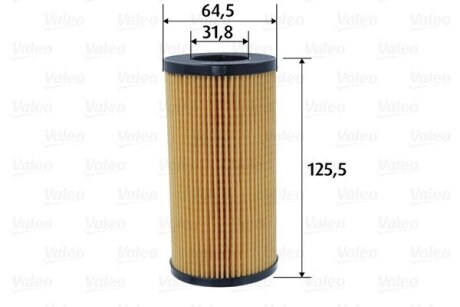 Фільтр масляний VOLVO C30/C70/S40/S60/S80/V40/V50/V60/V70/XC60/XC70 "2,0-2,4 "06-18 Valeo "586594"