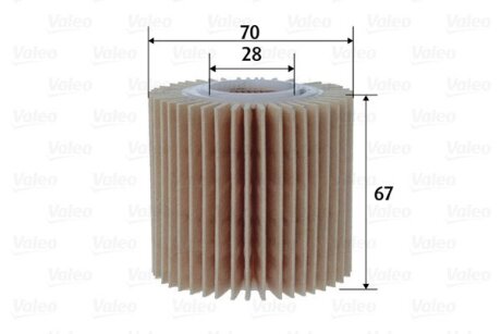 Фільтр масляний TOYOTA Auris/Corolla/IQ/Urban/Verso/Yaris "1,3-1,4 "05-18 Valeo "586606"