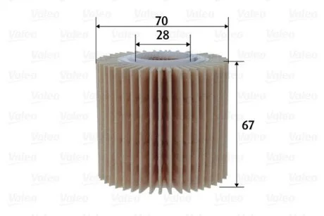 Фільтр масляний TOYOTA Auris/Corolla/IQ/Urban/Verso/Yaris "1,3-1,4 "05-18 Valeo "586606"