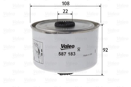 Фильтр топливный Valeo 587183