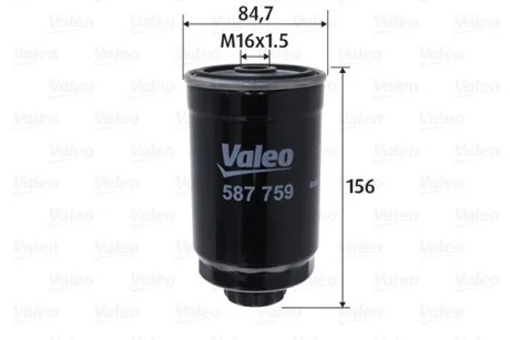 Фильтр топливный Jeep Wrangler/Dodge Nitro 2.8CRD 07- Valeo 587759