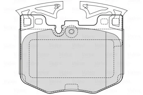 Тормозные колодки дисковые BMW 3(G21,81)/5(G30)/6(G32)/7(G11,12)/8(G14,16)/X3/X4/X5/X7/Z4 "F "15>> Valeo 601755