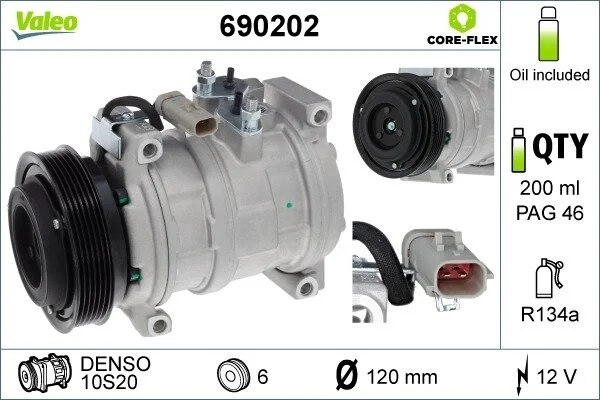 Компрессор кондиционера Valeo 690202 (фото 1)