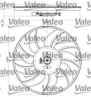 Вентилятор радиатора Valeo 696350 (фото 1)