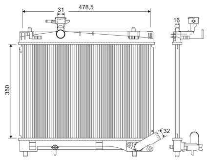 Радиатор охлаждения Valeo 701216