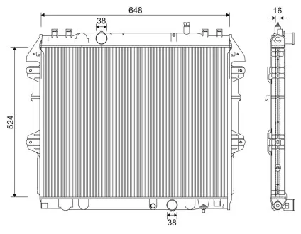 Радиатор Valeo 701345