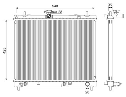 Радиатор Valeo 701346