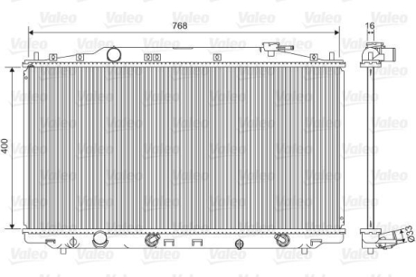 Радиатор системы охлаждения Valeo 701551