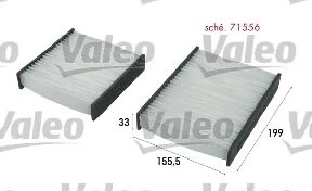 Фільтр салону Valeo 715556