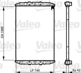 Радиатор охлаждения двигателя Valeo 733509 (фото 1)