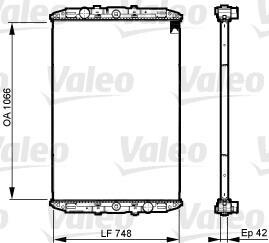 Радиатор охлаждения двигателя Valeo 733509