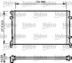 Радиатор охлаждения VW Caddy 1.9TDI 03- (650x415x23) Alum. (d=32mm/32mm) Valeo 734332 (фото 1)