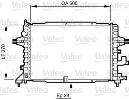 Радіатор Valeo 734380