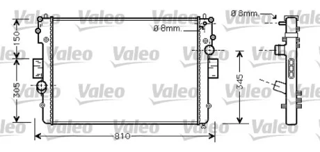 Радіатор охолодження Iveco Daily III/IV 2.3/3.0D 02-11 Valeo 734448