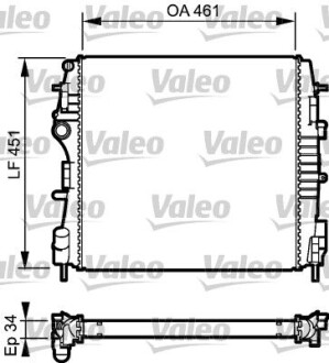 Радиатор системы охлаждения Valeo 734922 (фото 1)