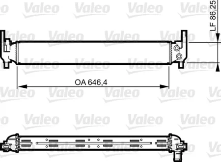 Радиатор охлаждения Skoda Fabia/Rapid/Roomster1.2/1.4 TSI 10- Valeo 735310