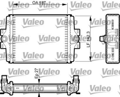 Радіатор охолодження BMW 3 (F30/F80) 11-18 N20/N26/N57 Valeo 735467