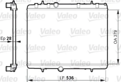 Радіатор охолодження двигуна Valeo 735608