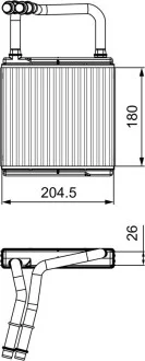 Радіатор пічки MB E-class (W211) 02-08 Valeo 811526
