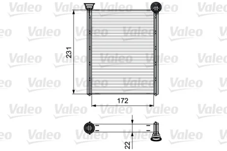 Радіатор пічки Citroen C4 II 09- Valeo 811534