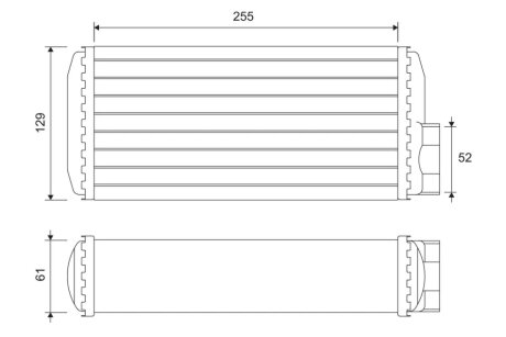 VW Радіатор опалення Caddy II, Skoda Favorit, Felicia I,II Valeo 811638