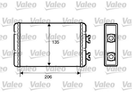 VALEO BMW Радіатор опалення 3 E46, X3 E83 Valeo 812220