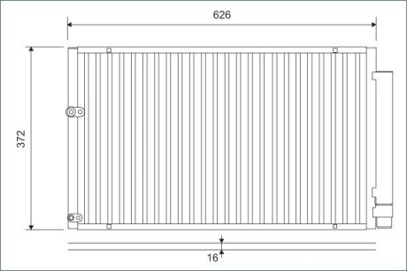 Радіатор кондиціонера Valeo 812880