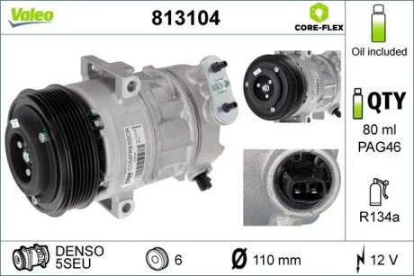 Компресор кондиціонера Valeo 813104