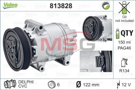 Компресор кондиціонеру VALEO реставрація Valeo 813828