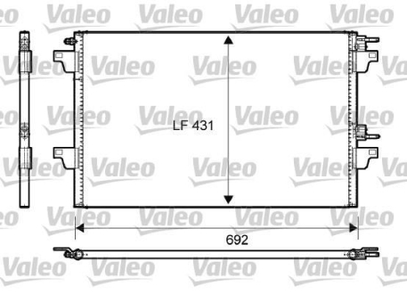 Радиатор кондиционера Valeo 814007 (фото 1)
